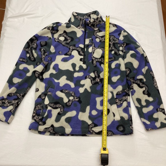 Billabong Otis Carey Adventure Division Fleece Pullover 1/4 zip Purple Medium - Picture 7 of 8